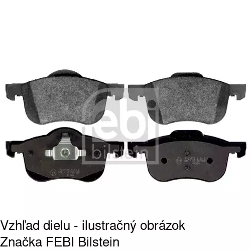 Brzdové dosky S70-1184 /POLCAR/ - obr. 3