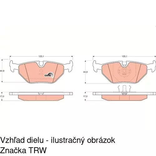 Brzdové dosky POLCAR S70-1215