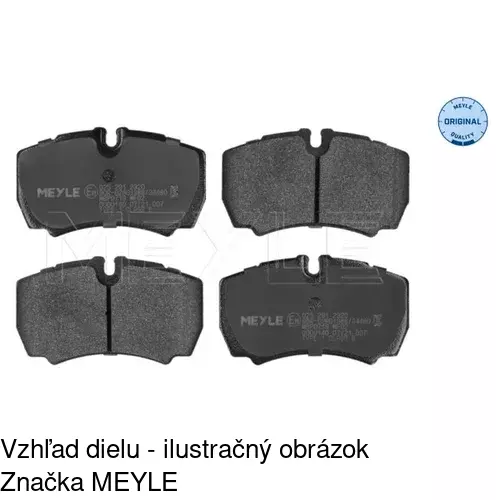 Brzdové dosky POLCAR S70-1237