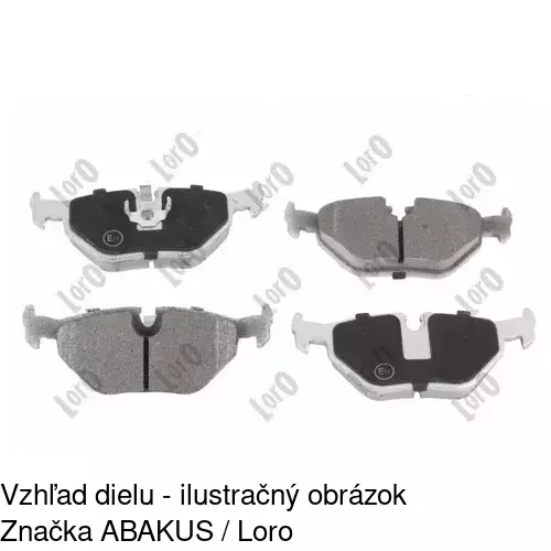 Brzdové dosky S70-1370 /POLCAR/ - obr. 1