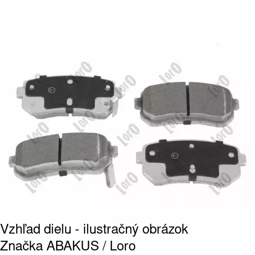 Brzdové dosky S70-1507 /POLCAR/ - obr. 3