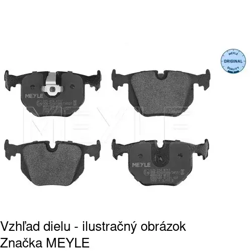 Brzdové dosky S70-1608 /POLCAR/ - obr. 2