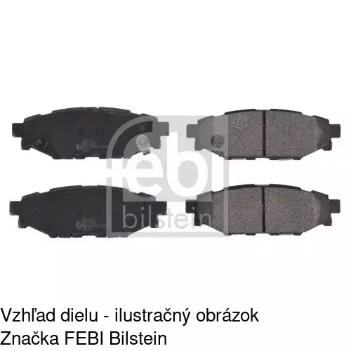 Brzdové dosky S70-1610 /POLCAR/ - obr. 1