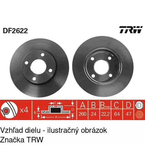 Brzdový kotúč S71-0007 /POLCAR/ - obr. 5
