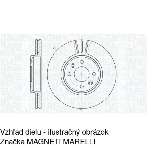 Brzdový kotúč POLCAR S71-0017