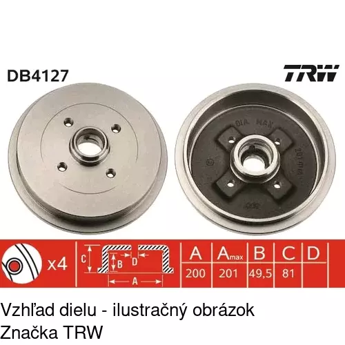 Brzdový kotúč S71-0105 /POLCAR/ - obr. 4
