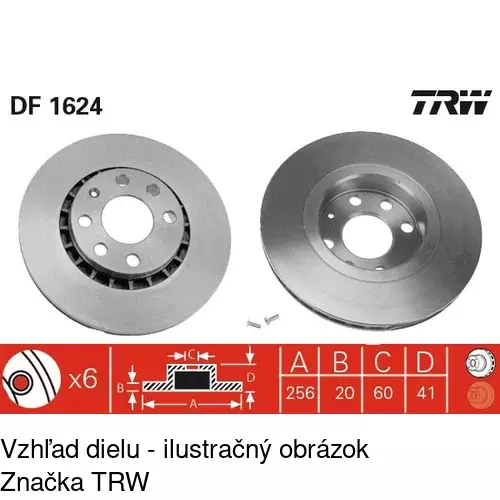 Brzdový kotúč S71-0160 /POLCAR/ - obr. 3