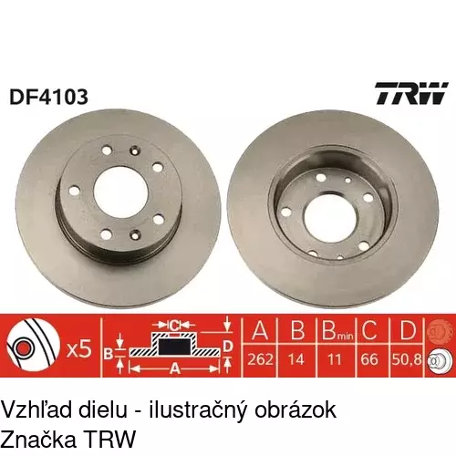 Brzdový kotúč S71-0182 /POLCAR/ - obr. 3
