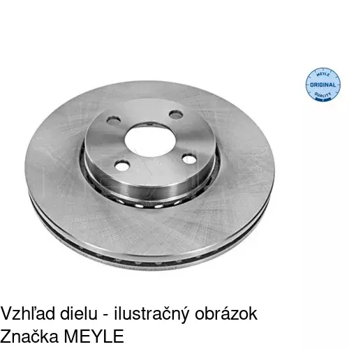 Brzdový kotúč POLCAR S71-0199