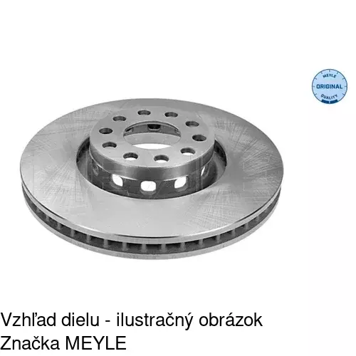 Brzdový kotúč S71-0258 /POLCAR/ - obr. 1