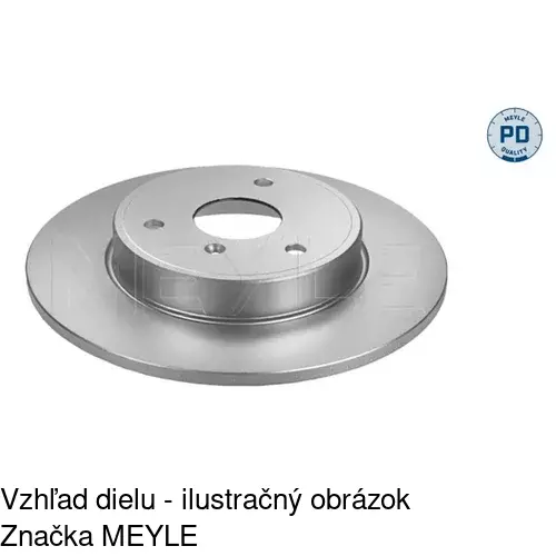 Brzdový kotúč POLCAR S71-0376