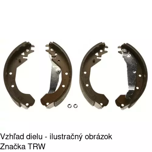 Brzdové čeľuste S72-1032 /POLCAR/ - obr. 2