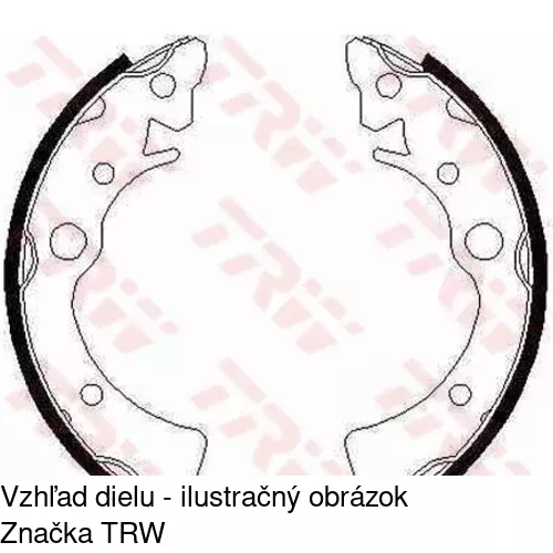 Brzdové čeľuste S72-1043 /POLCAR/ - obr. 3