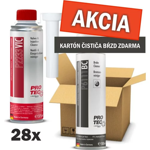 Pro-tec valves and injection cleaner 375ml - 28ks + zdarma brake cleaner 12ks