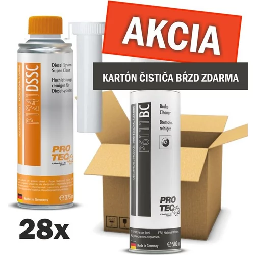 Pro-tec diesel system super clean 375ml - 28ks + zdarma brake cleaner 12ks