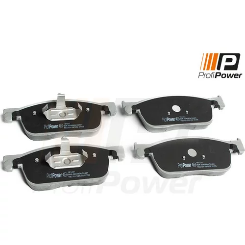 Sada brzdových platničiek kotúčovej brzdy ProfiPower 1B1231