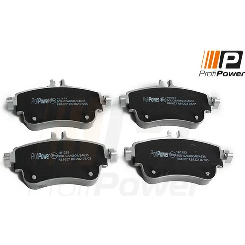 Sada brzdových platničiek kotúčovej brzdy ProfiPower 1B1293