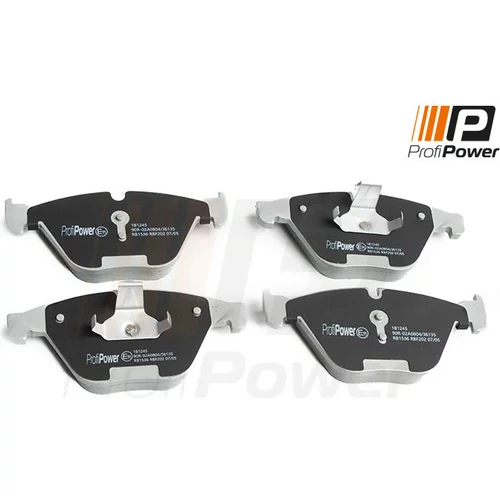 Sada brzdových platničiek kotúčovej brzdy ProfiPower 1B1245