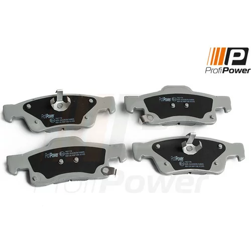 Sada brzdových platničiek kotúčovej brzdy ProfiPower 1B2178
