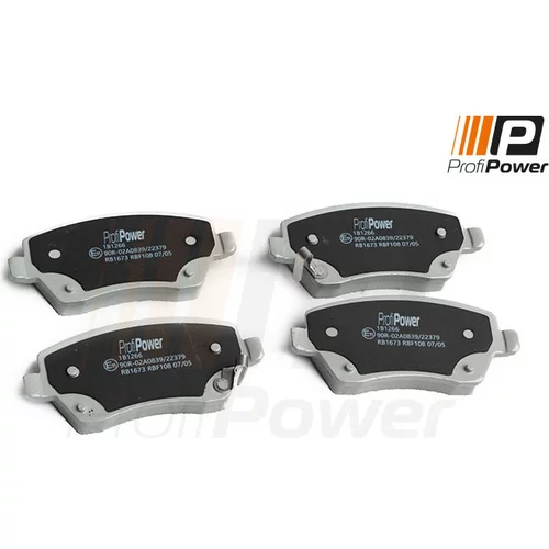 Sada brzdových platničiek kotúčovej brzdy ProfiPower 1B1266