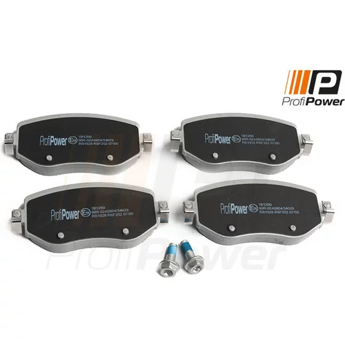 Sada brzdových platničiek kotúčovej brzdy ProfiPower 1B1260