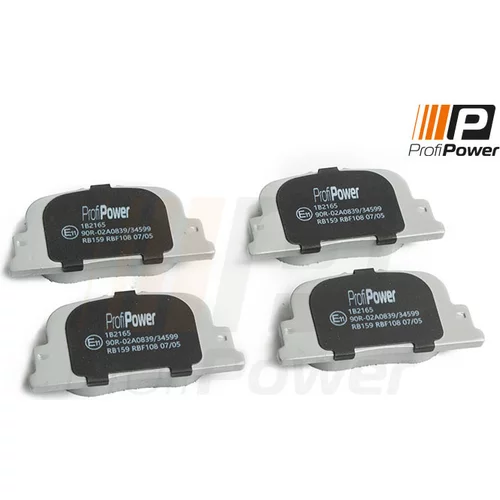 Sada brzdových platničiek kotúčovej brzdy ProfiPower 1B2165