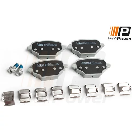 Sada brzdových platničiek kotúčovej brzdy ProfiPower 1B2166