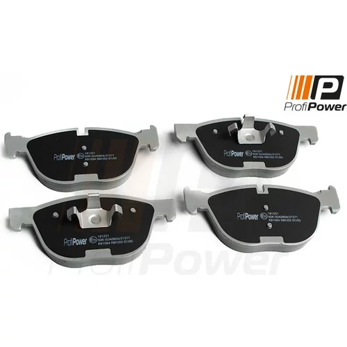 Sada brzdových platničiek kotúčovej brzdy ProfiPower 1B1251