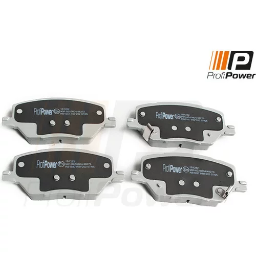 Sada brzdových platničiek kotúčovej brzdy ProfiPower 1B1282