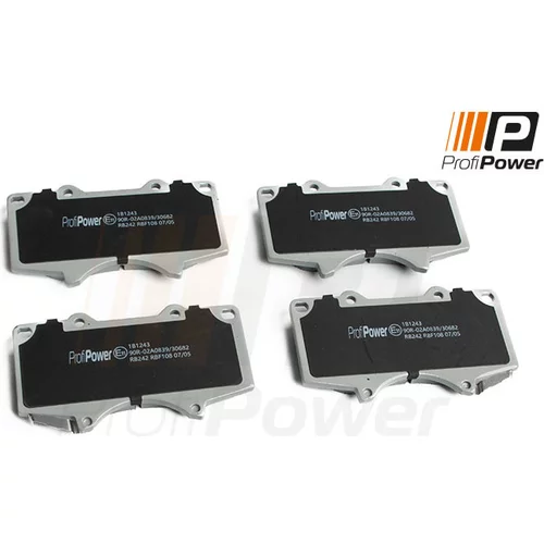 Sada brzdových platničiek kotúčovej brzdy ProfiPower 1B1243
