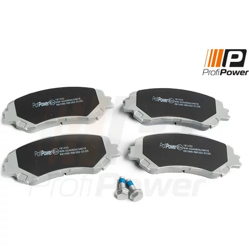 Sada brzdových platničiek kotúčovej brzdy ProfiPower 1B1255