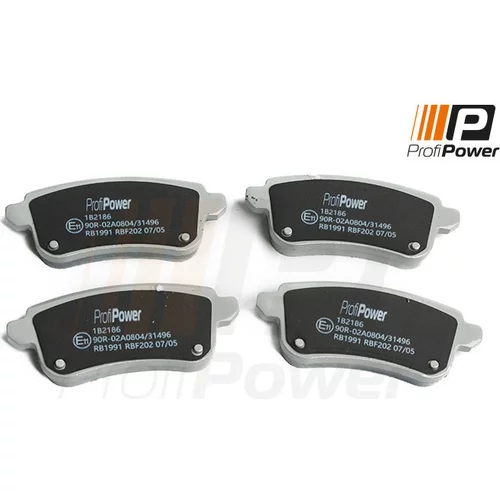 Sada brzdových platničiek kotúčovej brzdy ProfiPower 1B2186