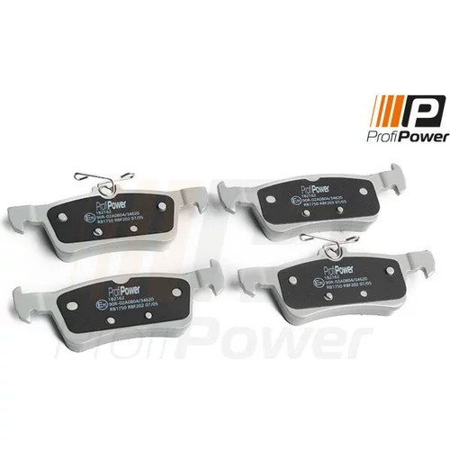 Sada brzdových platničiek kotúčovej brzdy ProfiPower 1B2162