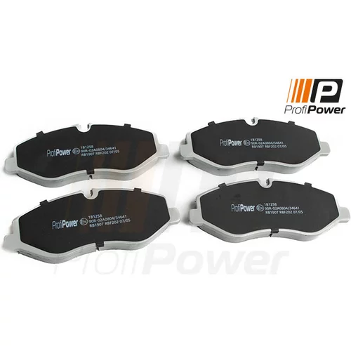 Sada brzdových platničiek kotúčovej brzdy ProfiPower 1B1258
