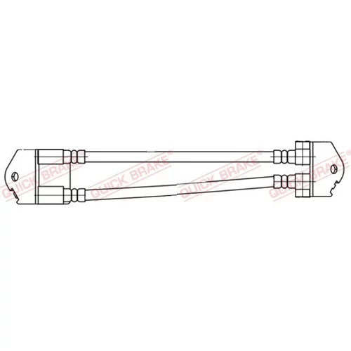 Brzdová hadica QUICK BRAKE 25.008