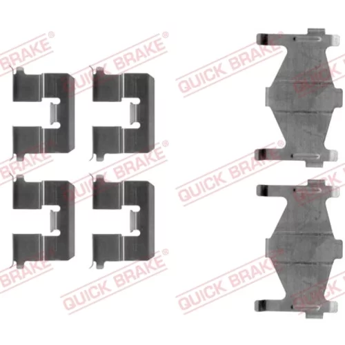 Sada príslušenstva obloženia kotúčovej brzdy QUICK BRAKE 109-1206