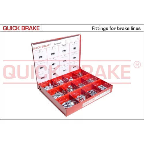 Sortiment armatúr QUICK BRAKE 0001