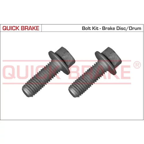 sada skrutiek, brzdový kotúč QUICK BRAKE 11558XK