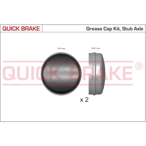 Krytka ložiska kolesa 9825K (Quick Brake)
