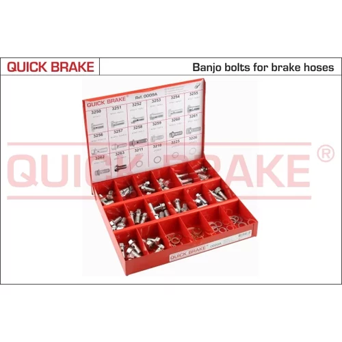 Sortiment, skrutky 0009A (Quick Brake)