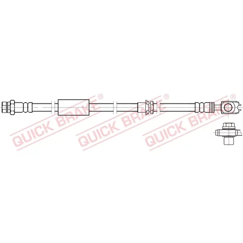Brzdová hadica QUICK BRAKE 58.833X