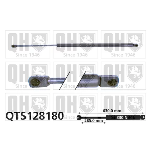 Pneumatická pružina, Batožinový/nákladný priestor QTS128180 (QUINTON HAZELL)