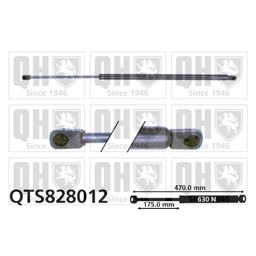 Pneumatická pružina, Batožinový/nákladný priestor QUINTON HAZELL QTS828012