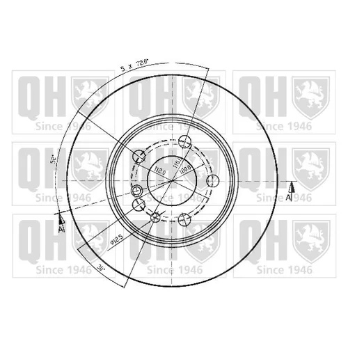 Brzdový kotúč BDC4324 (QUINTON HAZELL) - obr. 1