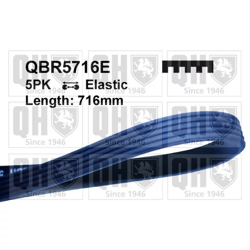 Ozubený klinový remeň QUINTON HAZELL QBR5716E
