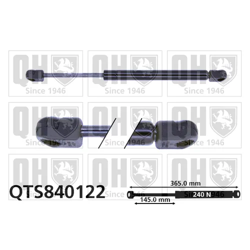 Pneumatická pružina, Batožinový/nákladný priestor QUINTON HAZELL QTS840122