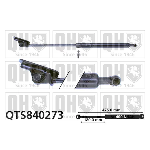 Pneumatická pružina, Batožinový/nákladný priestor QUINTON HAZELL QTS840273
