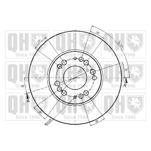 Brzdový kotúč BDC4382 (QUINTON HAZELL) - obr. 1