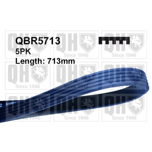 Ozubený klinový remeň QUINTON HAZELL QBR5713