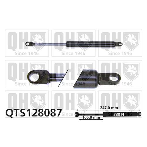 Pneumatická pružina, Batožinový/nákladný priestor QUINTON HAZELL QTS128087